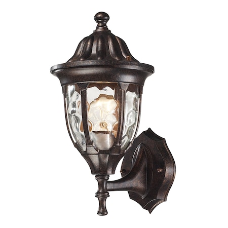 ELK LIGHTING Glendale 1-Light Outdoor Wall Lamp in Regal Bronze 45000/1